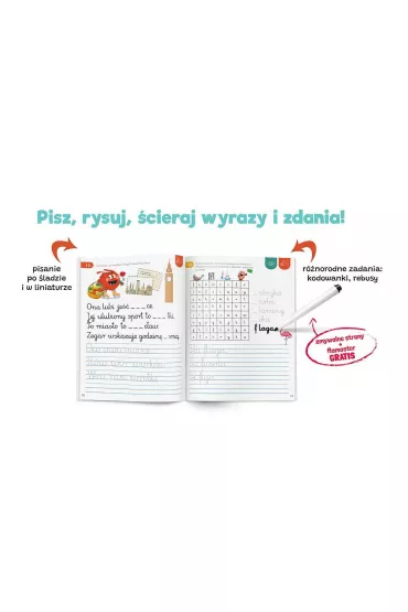 Bazgraki. Nauka pisania. Litery i wyrazy. wiczenia. Kapitan Nauka - Antonina  Szulczyk