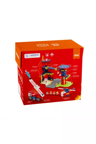 Mini Waffle City Klocki konstrukcyjne Mini Waffle 280el Remiza Stra�acka MARIOINEX 906279
