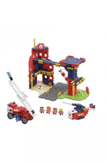 Mini Waffle City Klocki konstrukcyjne Mini Waffle 280el Remiza Stra�acka MARIOINEX 906279