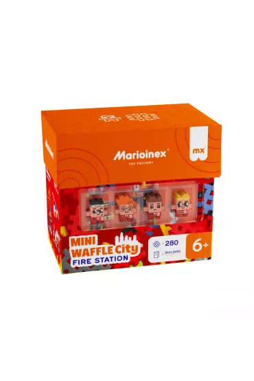 Mini Waffle City Klocki konstrukcyjne Mini Waffle 280el Remiza Stra�acka MARIOINEX 906279