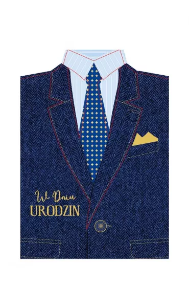 Armin Style Karnet GM wycinany Urodziny m�skie, garnitur GM-972