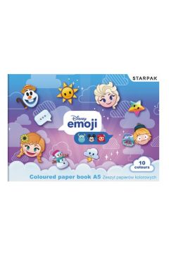 Starpak Zeszyt papierw kolorowych A5 Emoji Frozen 10 kartek