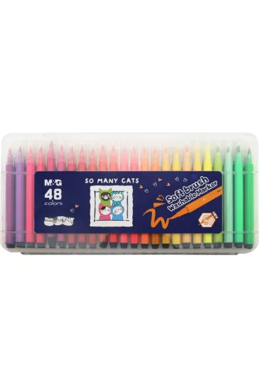 M&G Pisaki p�dzelkowe So Many Cats, wodne, 48 kolor�w
