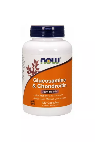 Now Foods Glukozamina Chondroityna i Mikroelementy - suplement diety 120 kaps.