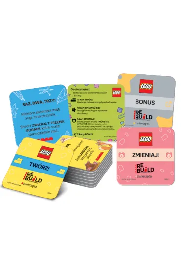 Lego Books. Rebuild. Karty Wyzwa�: Zwierz�ta
