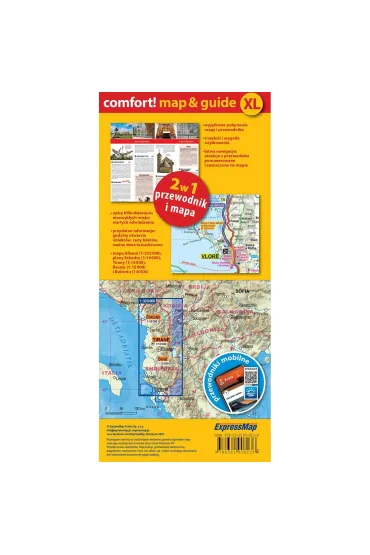 Albania map&guide XL PL laminat 2023 - Izabela  Nowek