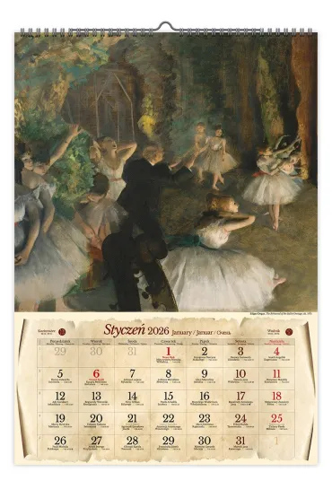 Kalendarz 2026 �cienny A2 Dziedzictwo Impresjonizmu V.1