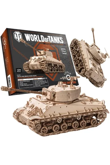Puzzle Drewniane 3D - M4A3E8 Sherman Nice-idea.pl