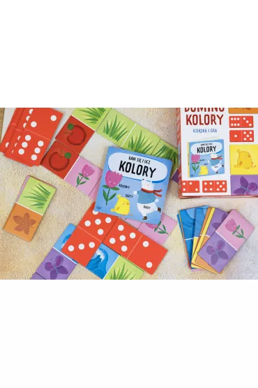 Baw si� i ucz. Domino. Kolory. Gra i ksi��ka Wilga Play