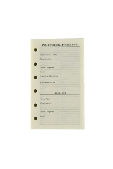 Drops Office Collection Wk�ad do organizera notes finanse adresy 7,5x12,5