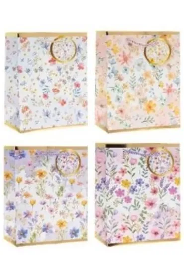 Rozette Torebka prezentowa 31x40x12cm Kwiaty MIX