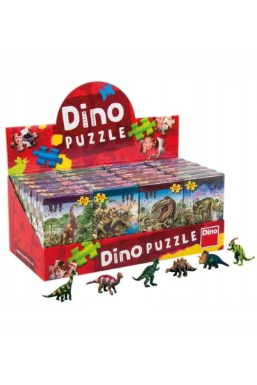 Puzzle 60 Dinozaury i figurka mix Dino Toys