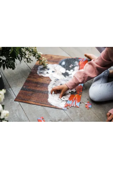 Puzzle 200 el. XXL Szczeni�ta Husky 128235 Ravensburger