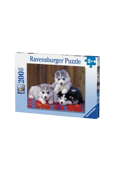 Puzzle 200 el. XXL Szczeni�ta Husky 128235 Ravensburger