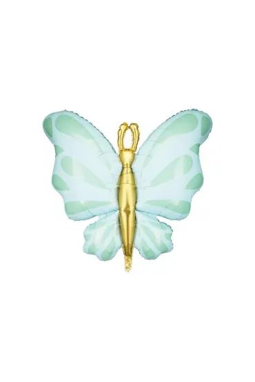 PartyDeco Balon foliowy Motyl mi�ta 69x69cm