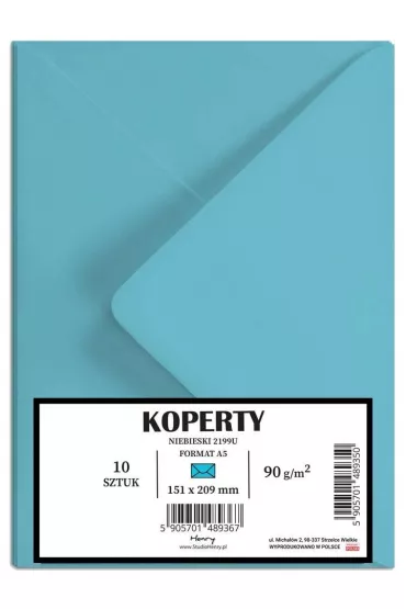 Henry Koperty A5 niebieskie 10 szt.