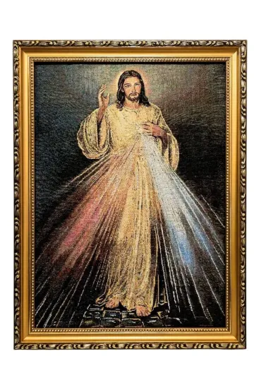 Obraz Haftowany Jezus Mi�osierny 42x32cm