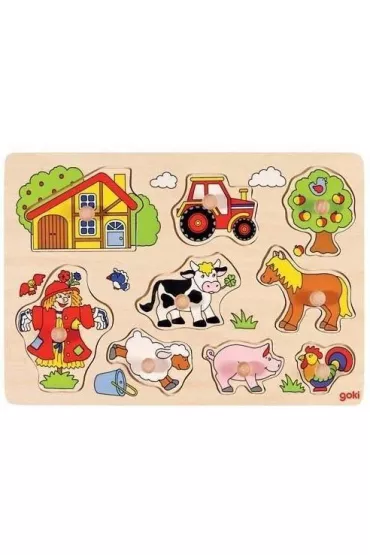Puzzle z uchwytami Farma Goki