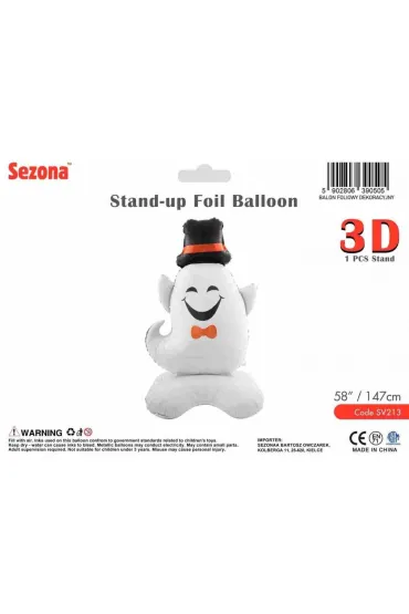 Balon Halloween Duch w kapeluszu 147cm