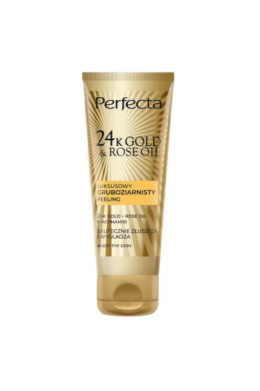 Perfecta 24K Gold & Rose gruboziarnisty peeling do twarzy 75 g