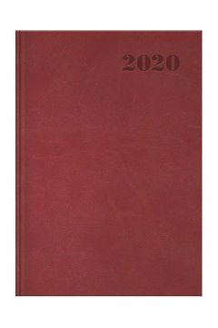 Kalendarz 2020 ksikowy A5 Standard bordo TOP2000