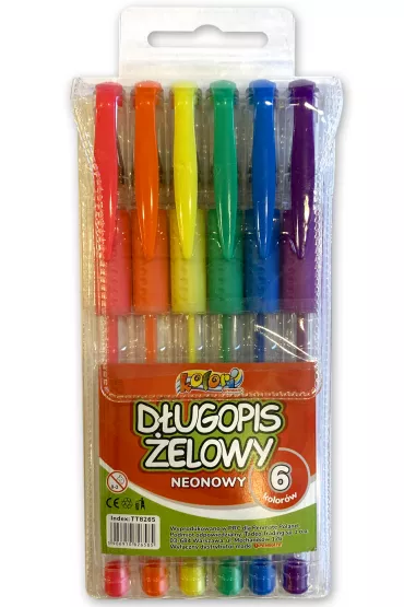 Penmate Kolori D�ugopis �elowy neonowy 6 szt.