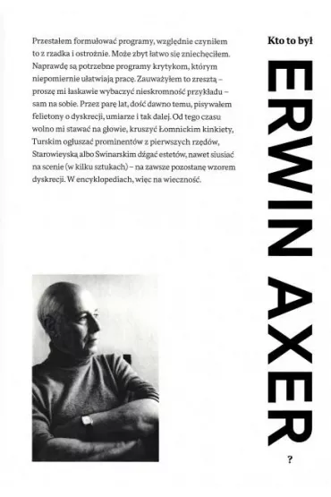 Kto to by� Erwin Axer? - Micha�  Smolisa, Pawe�  P�oski
