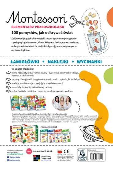 Montessori. Elementarz przedszkolaka - Katarzyna Szcze�niewska, Magdalena Szcze�niewska, Marta Szcze�niewska