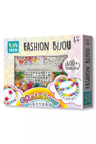 Fashion Bijou zestaw koralik�w Rainbow Letters Stnux