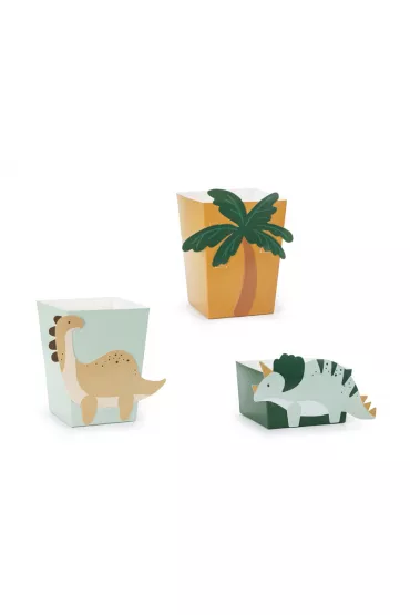 PartyDeco Pude�ka na przek�ski Dinozaury