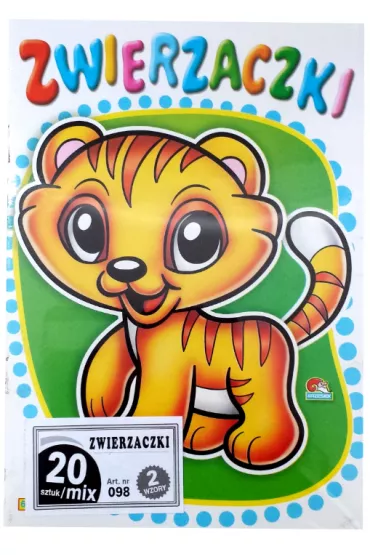 Kolorowanka Zwierzaczki (20 sztuk w paczce- mix wzor�w)