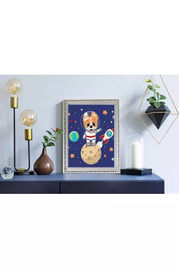 Twoje Hobby Malowanie po numerach - Pies astronauta 40x50cm