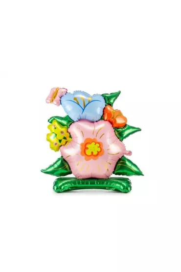 PartyDeco Balon foliowy kwiaty 100x116cm