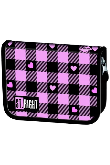 St. Majewski Pi�rnik dwuklapkowy bez wyposa�enia Pink Checkered