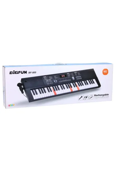 LeanToys Keyboard z mikrofonem 78cm
