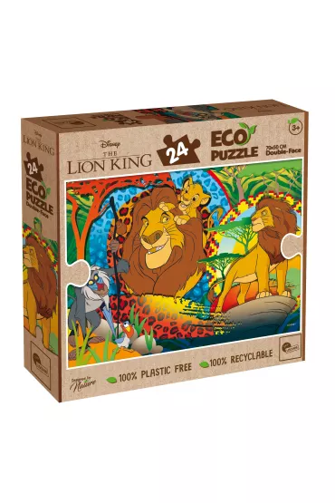 Puzzle dwustronne eko 24 el. Krl Lew Lisciani