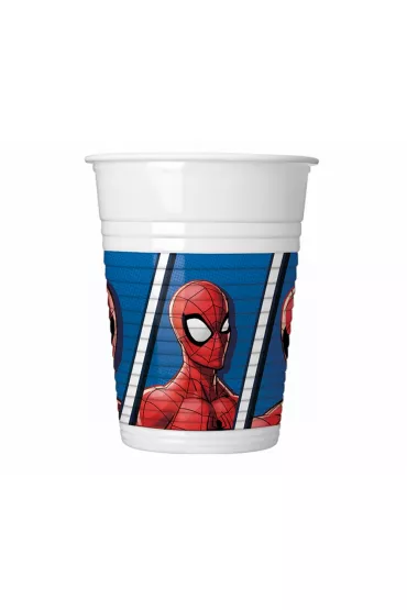 Procos Kubeczki plastikowe Spider-Man Team Up Marvel 200 ml 8 szt.