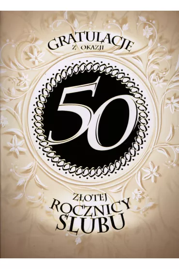 Art Nuvo Karnet 50 Rocznica �lubu