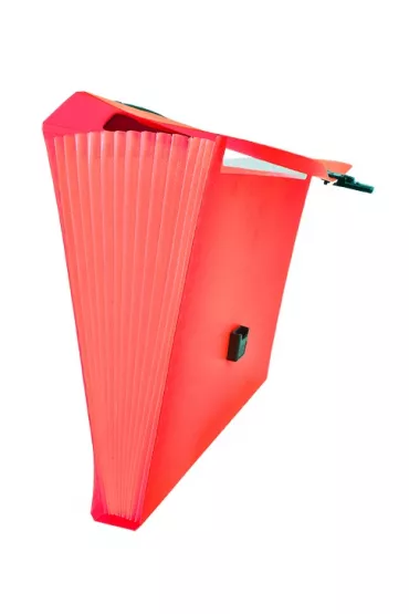 Tetis Teczka harmonijkowa z r�czk� BT623 czerwona