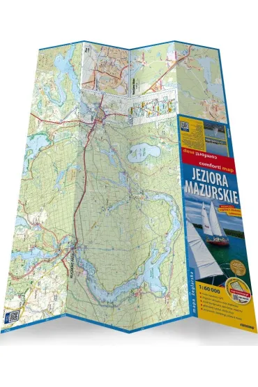 Jeziora Mazurskie. Laminowana mapa �eglarska w skali 1:60 000