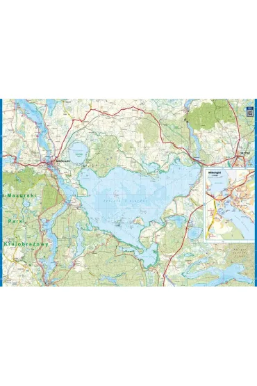 Jeziora Mazurskie. Laminowana mapa �eglarska w skali 1:60 000
