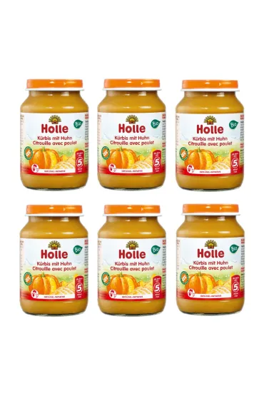 Holle Dynia z kurczakiem bezglutenowe od 5 miesi�ca Zestaw 6 x 190 g Bio