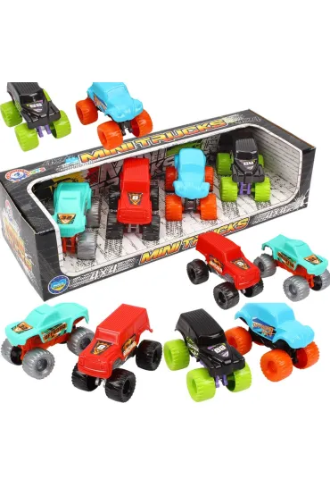 Zestaw 4 autek terenowych Technok