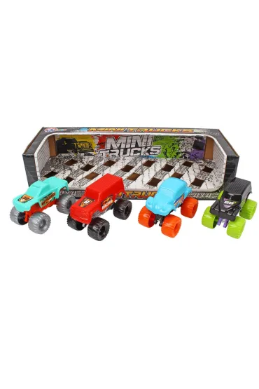 Zestaw 4 autek terenowych Technok