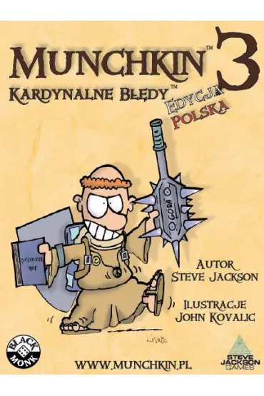Munchkin 3. Kardynalne B��dy Black Monk - Steve Jackson
