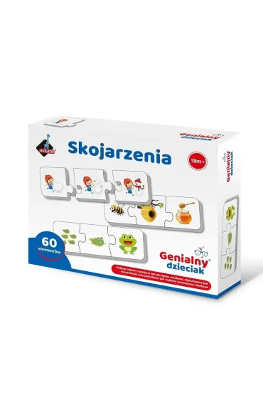 Skojarzenia puzzle 3 elementowe Askato