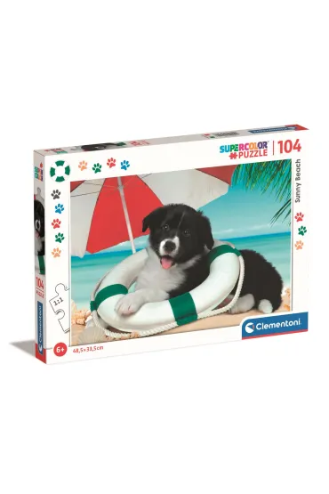 Puzzle 104 el. SuperColor. Sunny Beach Clementoni