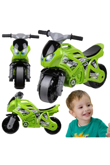 Motocykl zielony Technok