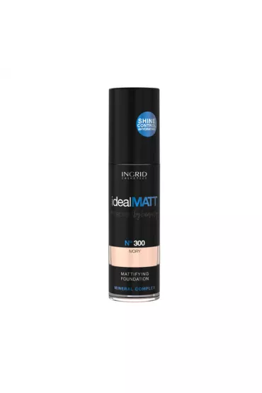 Ingrid Ideal Matt Mattifying Foundation mineralny podk�ad matuj�cy 300 Ivory 30 ml