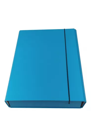 Ziemia Obiecana Teczka box z gumk� niebieska